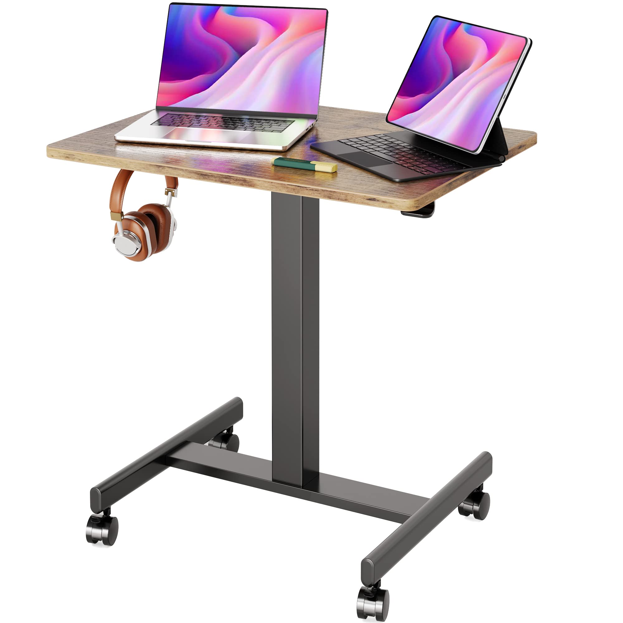 Amazon | Claiks 昇降デスク ガス圧 スタンディングデスク 昇降式