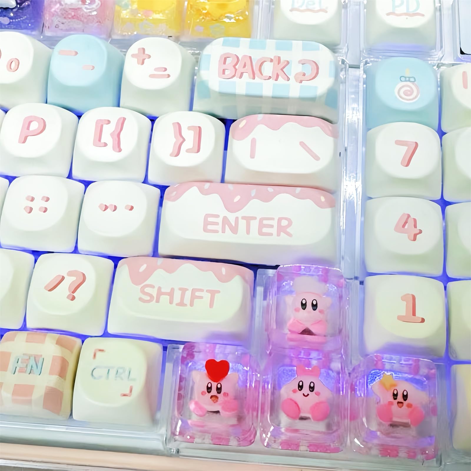 Amazon.co.jp: ZMX かわいいアニメキーキャップ カービィ用 カスタム