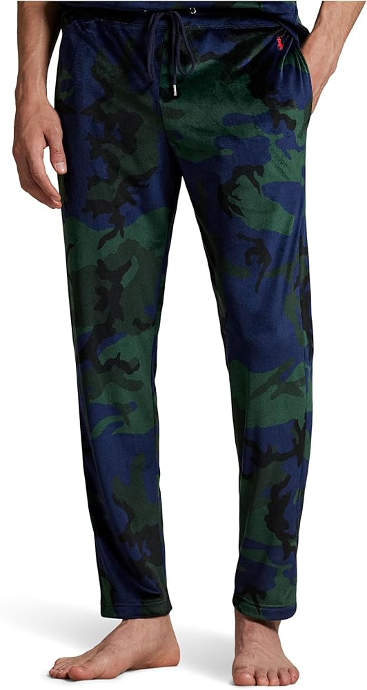 Amazon.com: POLO RALPH LAUREN Mens Plush Velour Slim PJ Pant Camo