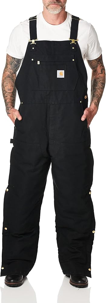 Amazon.co.jp: Carhartt Men's Loose Fit Firm Duck Insulated Bib