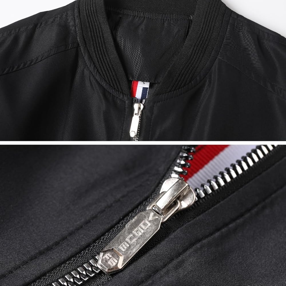 Lavnis Men's Flight Bomber Jacket Lightweight Softshell Coat