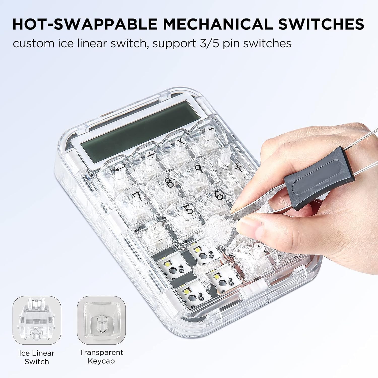 Amazon | CoolKiller CK21 2in1メカニカルテンキー 電卓機能付き 18