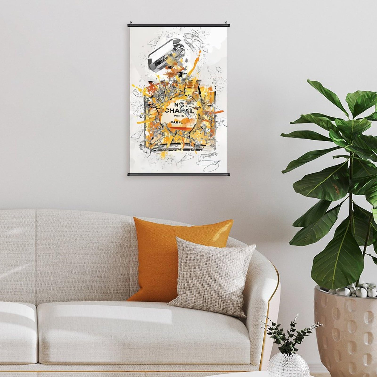 Amazon.co.jp: シャネル No.5 パルファム ボトルアート、モダンで