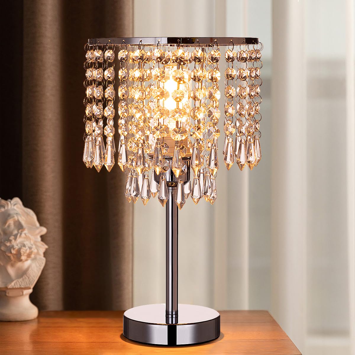 Amazon.co.jp : Cerdeco 華やかなクリスタル エレガントなテーブル