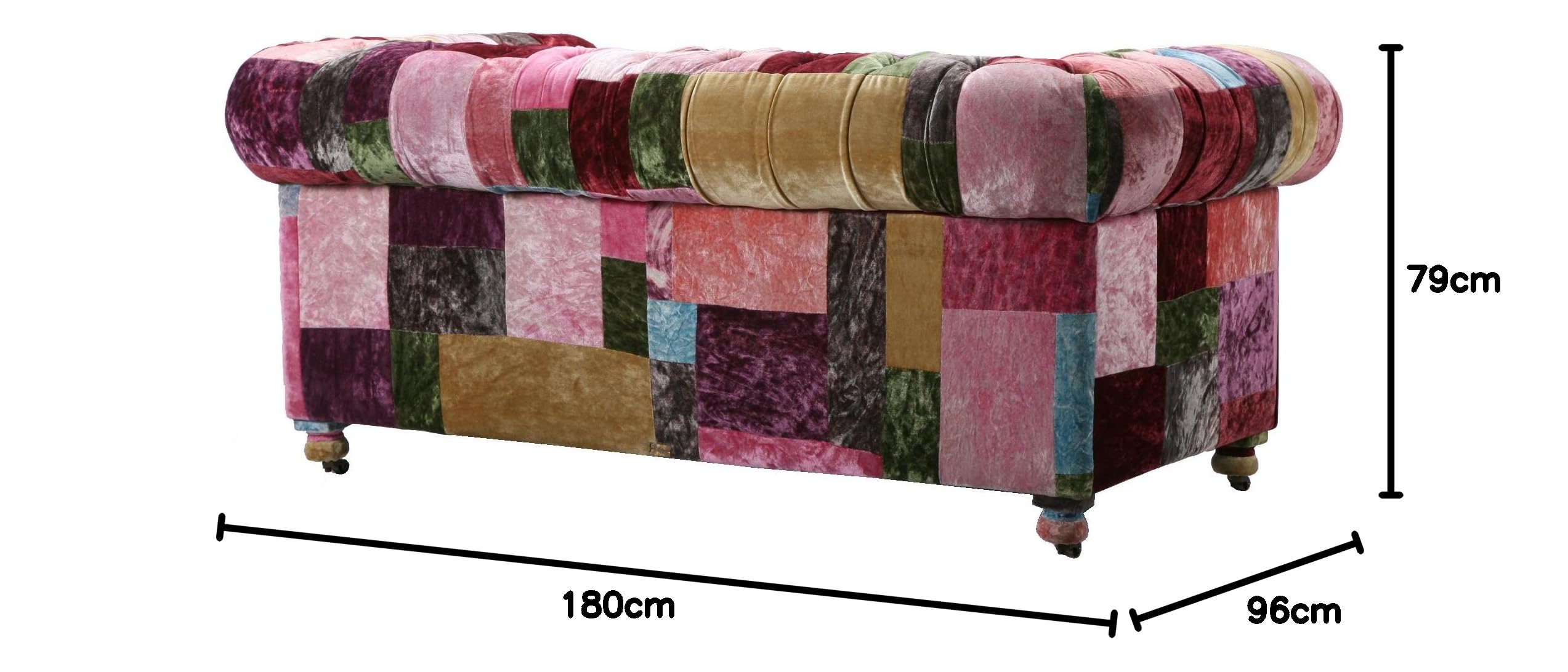 Amazon｜HALO ベンジントン ソファ 2人掛け ベルベットパッチワークボ