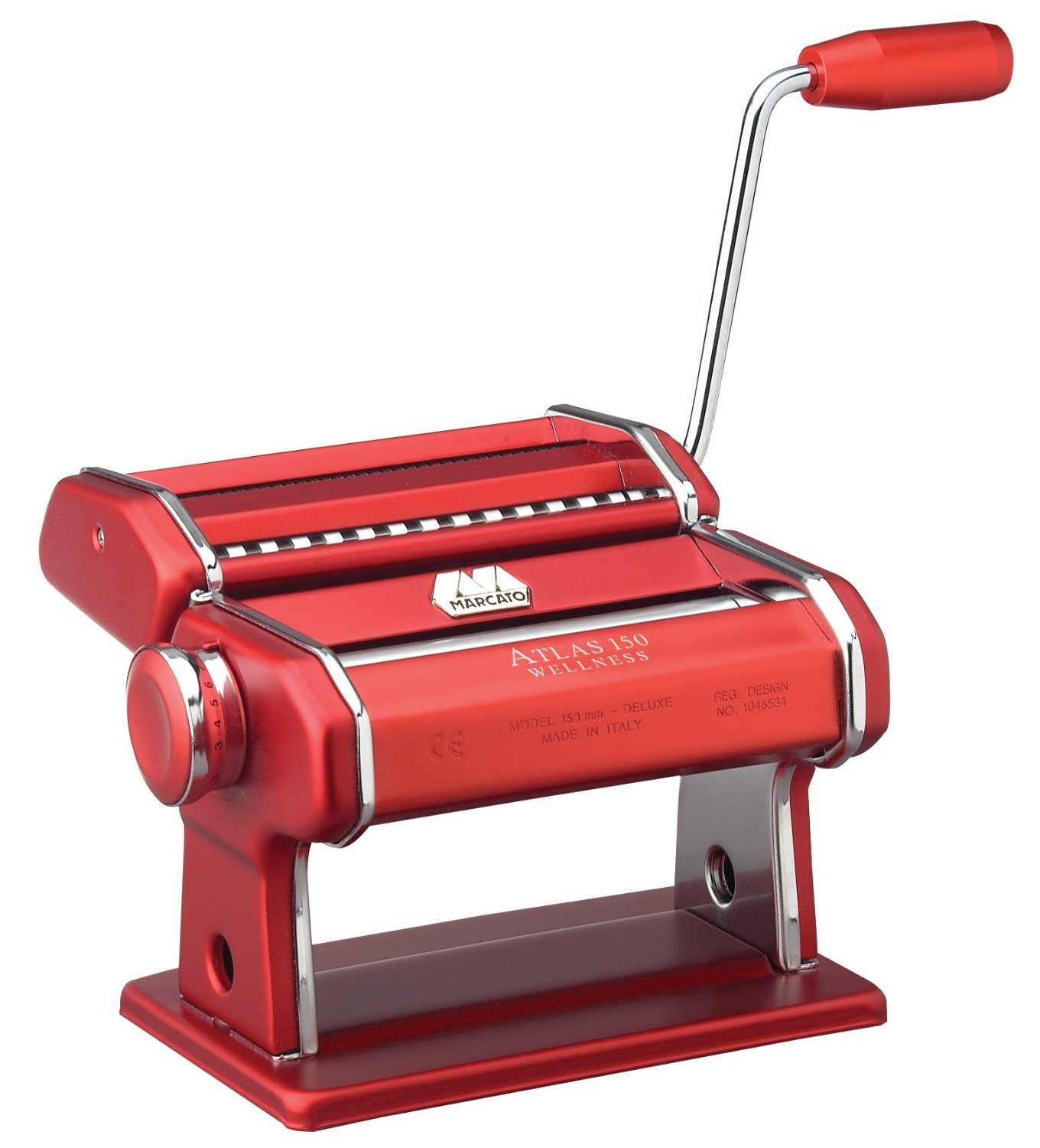 Amazon | アトラス 電動パスタマシン (レッド) | Marcato | パスタマシン