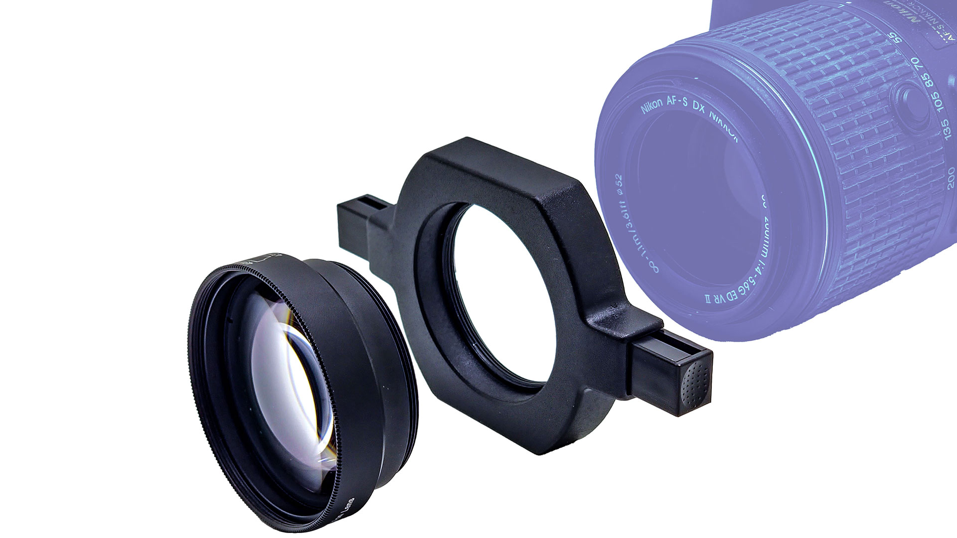 Amazon | FotoZハイビジョンスナップマクロレンズ、37-52 mmと55-72 mm