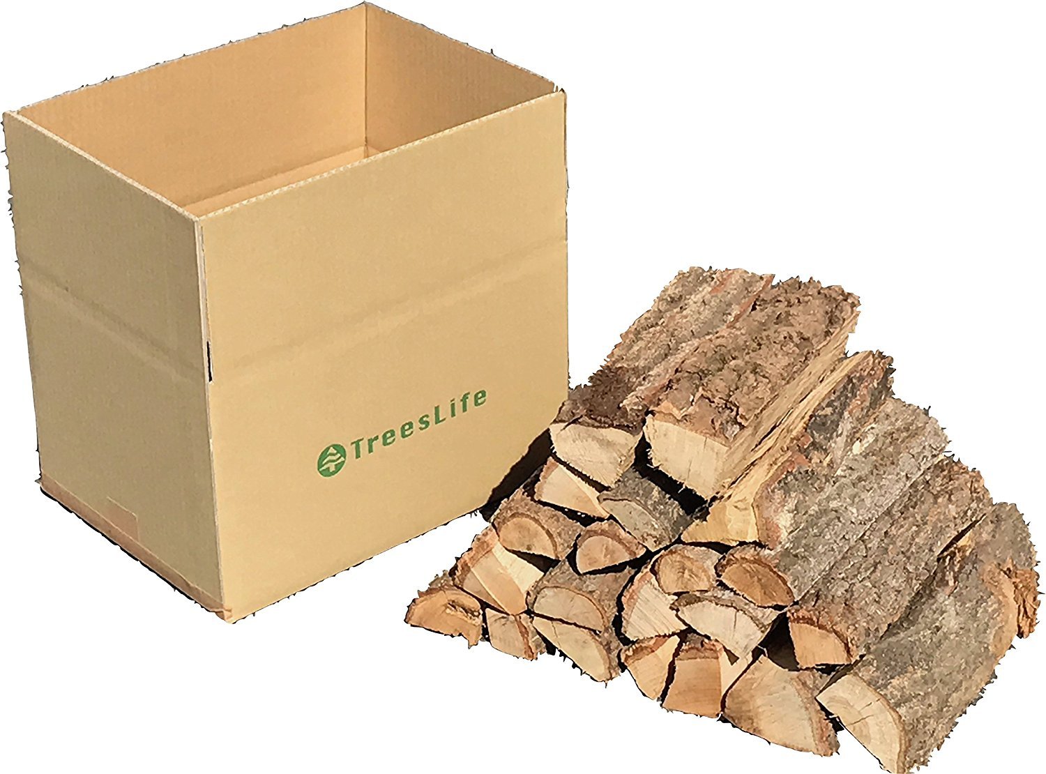 Amazon.co.jp: TreesLife クヌギ・ナラの薪 15㎏以上 1箱 : スポーツ