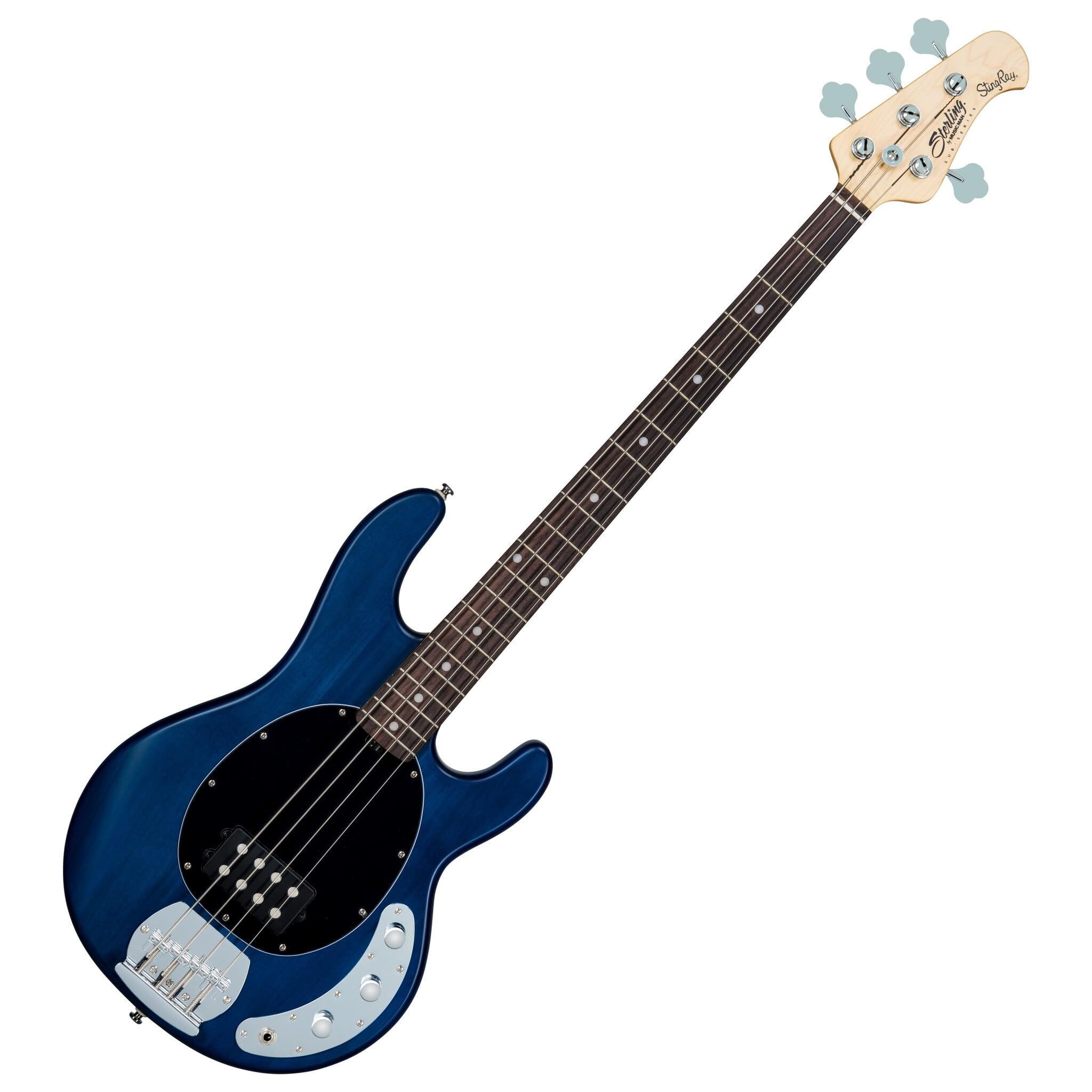 Amazon | Sterling By Musicman SUB STINGRAY RAY4 TRANS BLUE SATIN