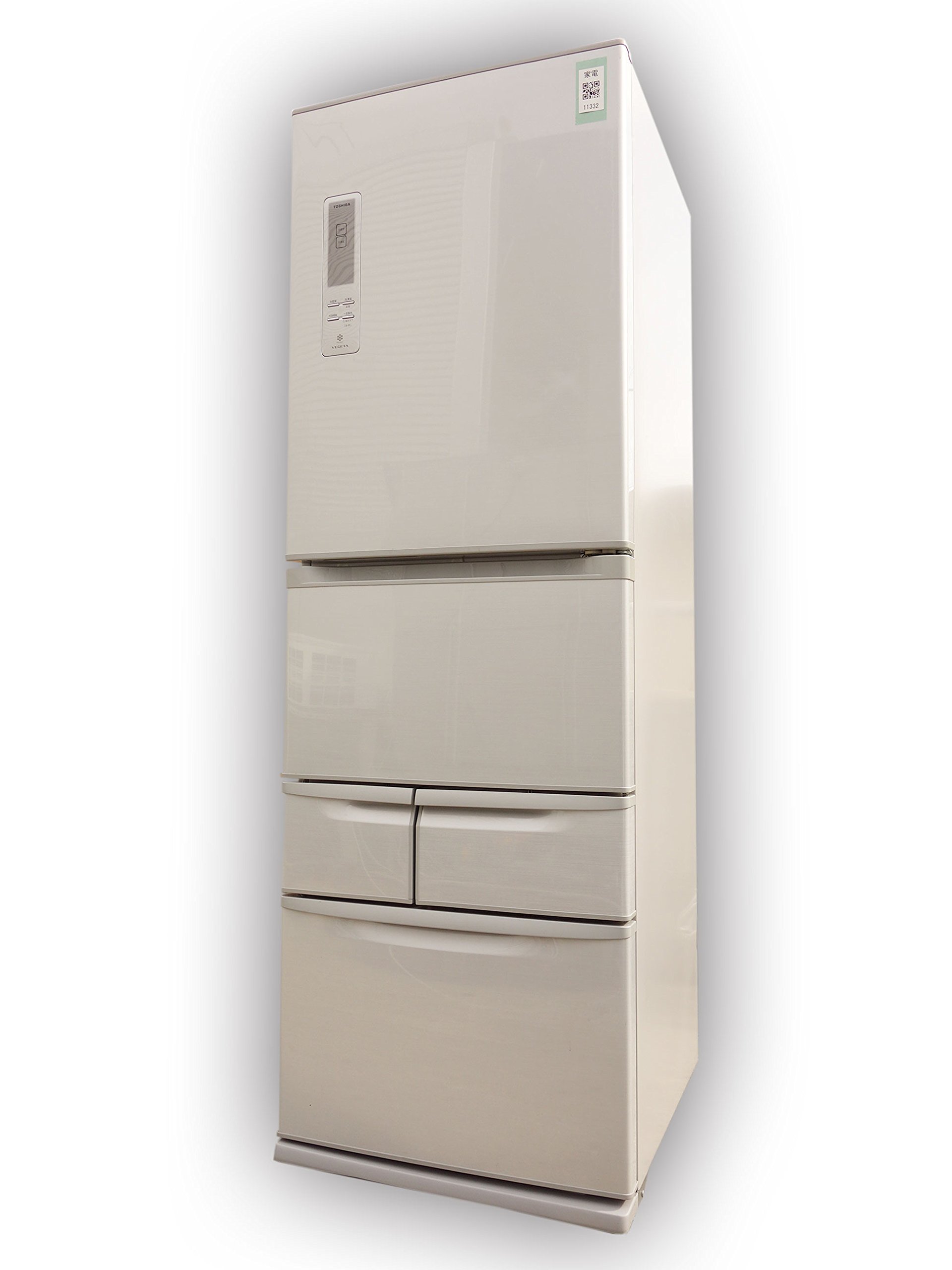 Amazon | TOSHIBA 冷凍冷蔵庫 VEGETA 427L 5ドア ブライトシルバー GR