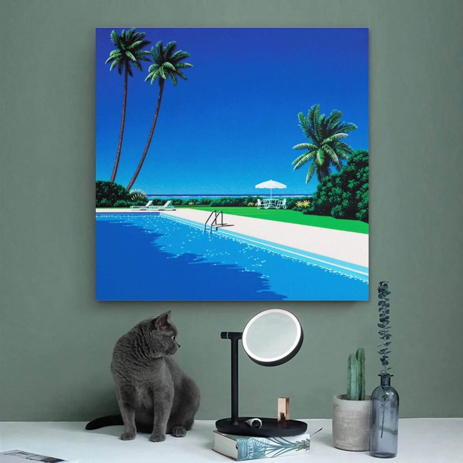 Amazon.co.jp: Hiroshi Nagai永井博画家の作品（夏 No.16）ポスター