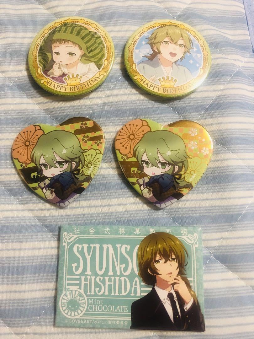 めいこい 明治東亰恋伽 菱田春草 誕生日 缶バッジ 春草の誕生を祝う