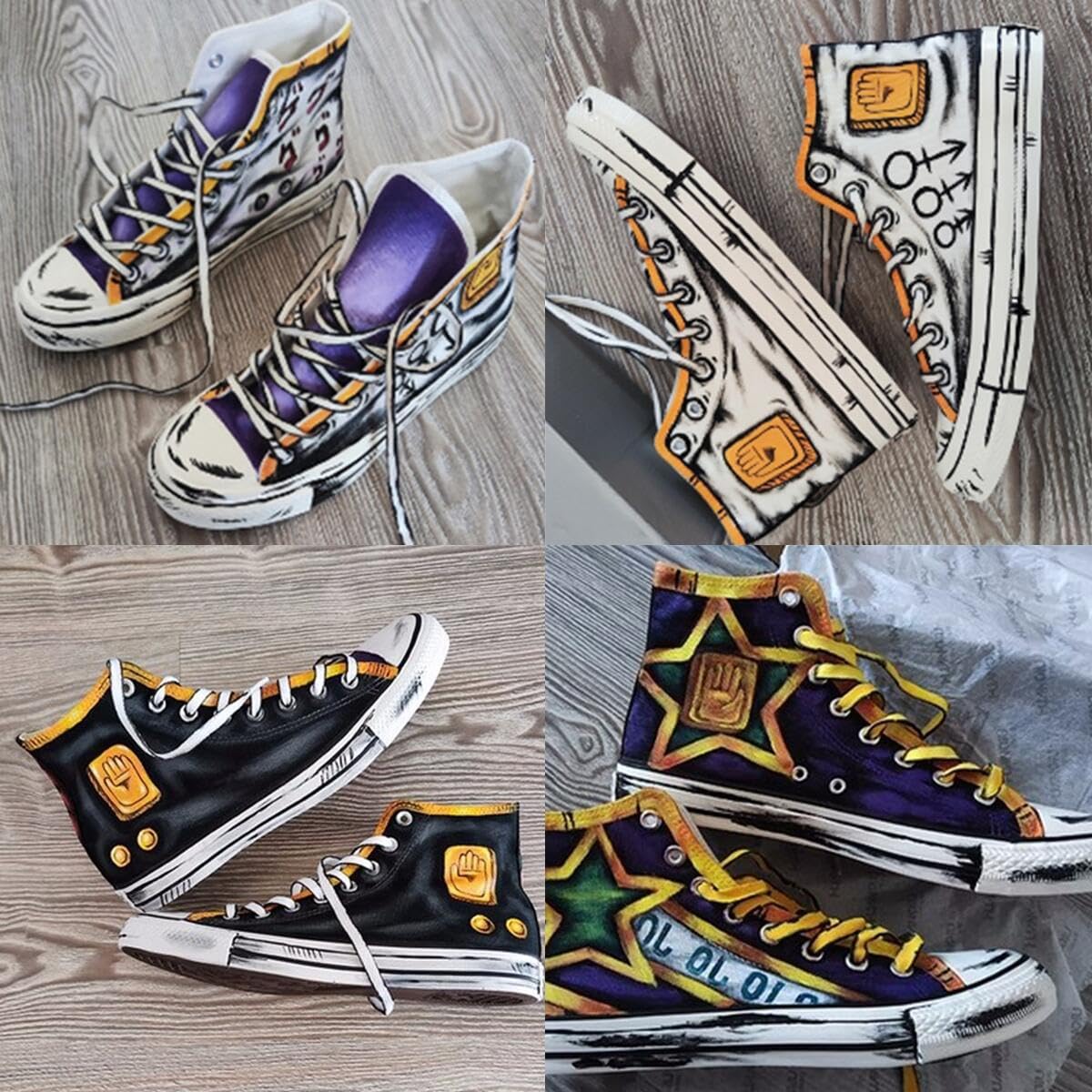 Amazon.co.jp: ジョジョの奇妙な冒険 靴 スニーカー キャンバス jojo