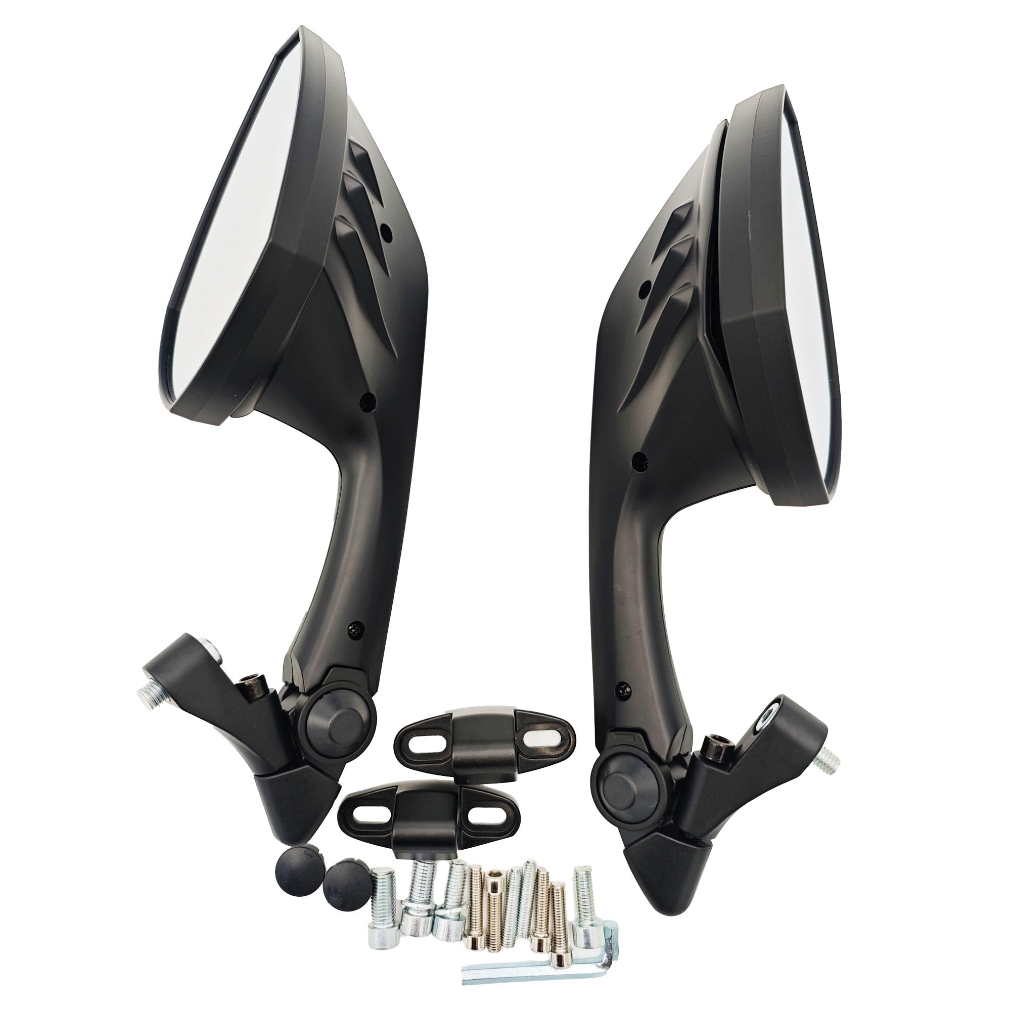 Amazon | Yoothi バイクミラー リアビューミラー 角度調整 広い視野