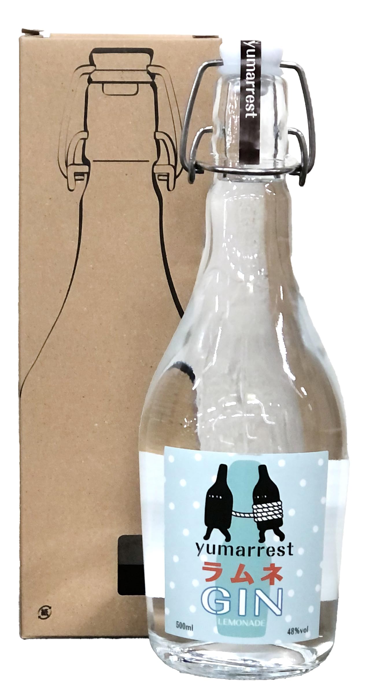 Amazon.co.jp: ヤマレスト ラムネ ジン 48％ 500ml ジャパニーズジン
