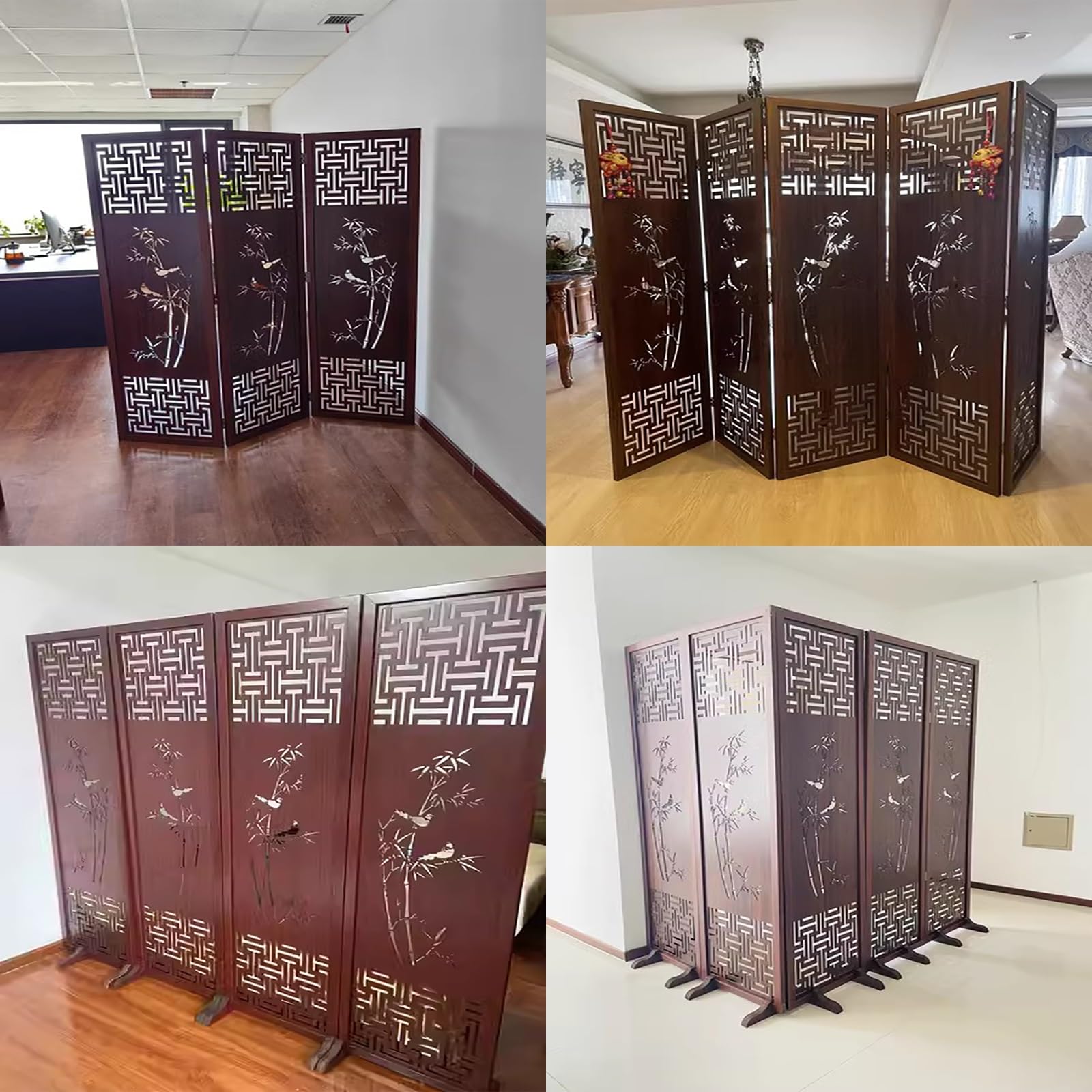 Amazon｜パーテーション 間仕切り 衝立 部屋 仕切り 中国風の