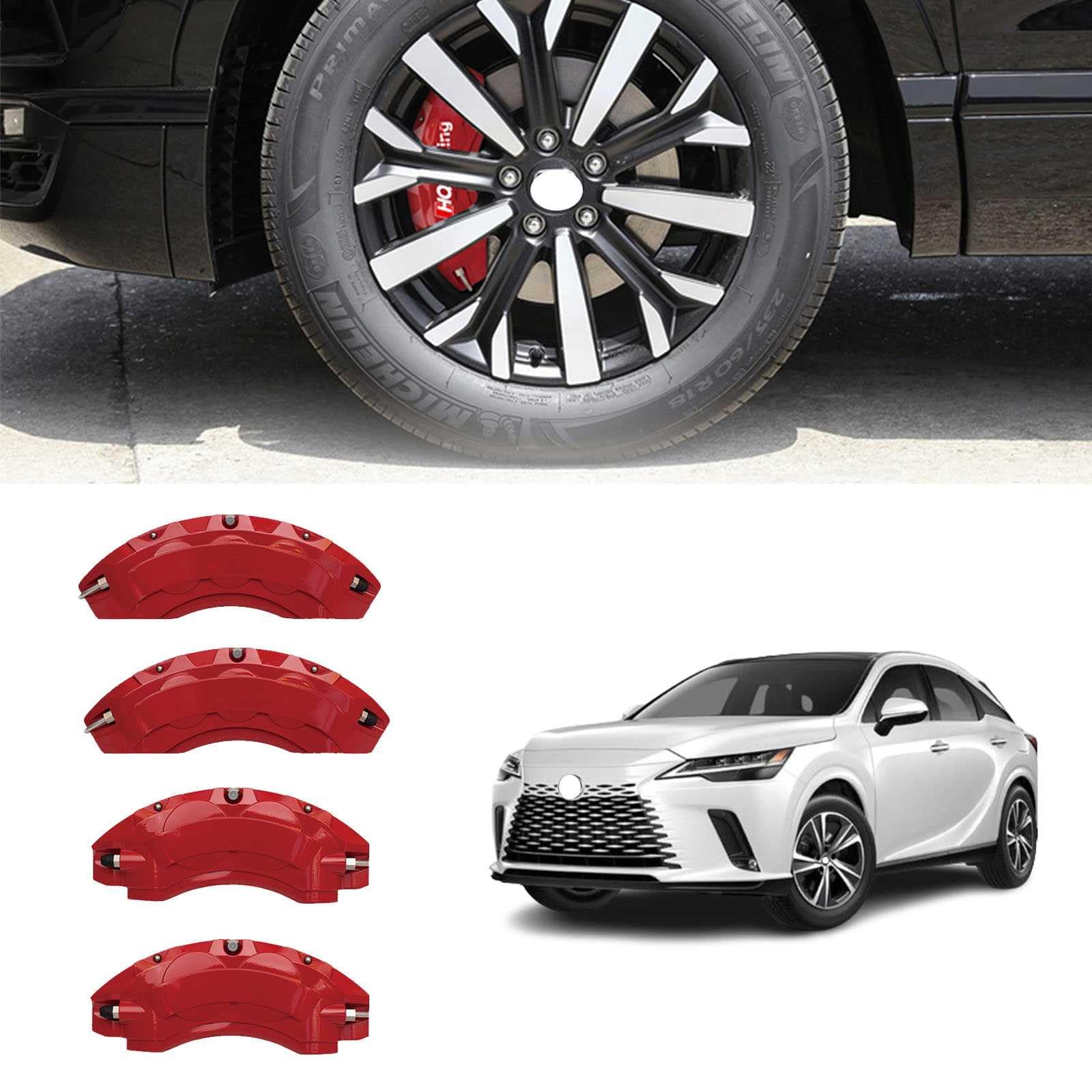 Amazon | 新型レクサス RX 用 キャリパーカバー LEXUS RX350h RX450h+