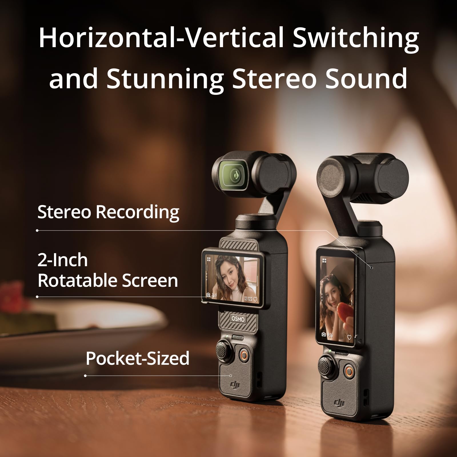 DJI Combo Criador Osmo Pocket 3, Câmeras Vlogging com CMOS de 2,5