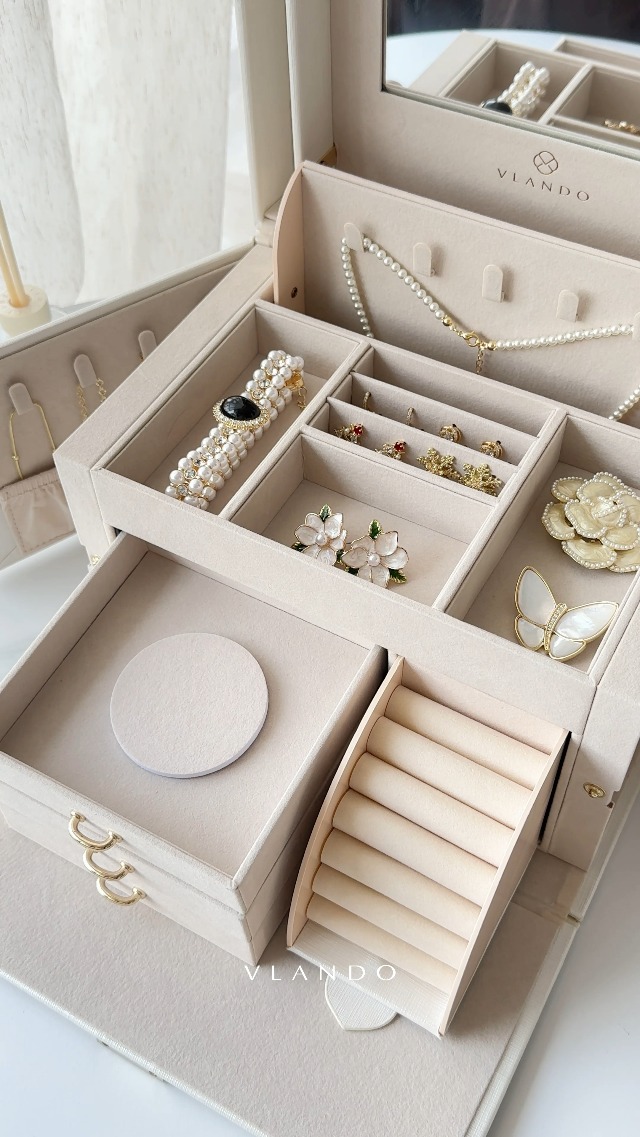Amazon｜Vlando ジュエリーボックス 誕生日プレゼント 収納