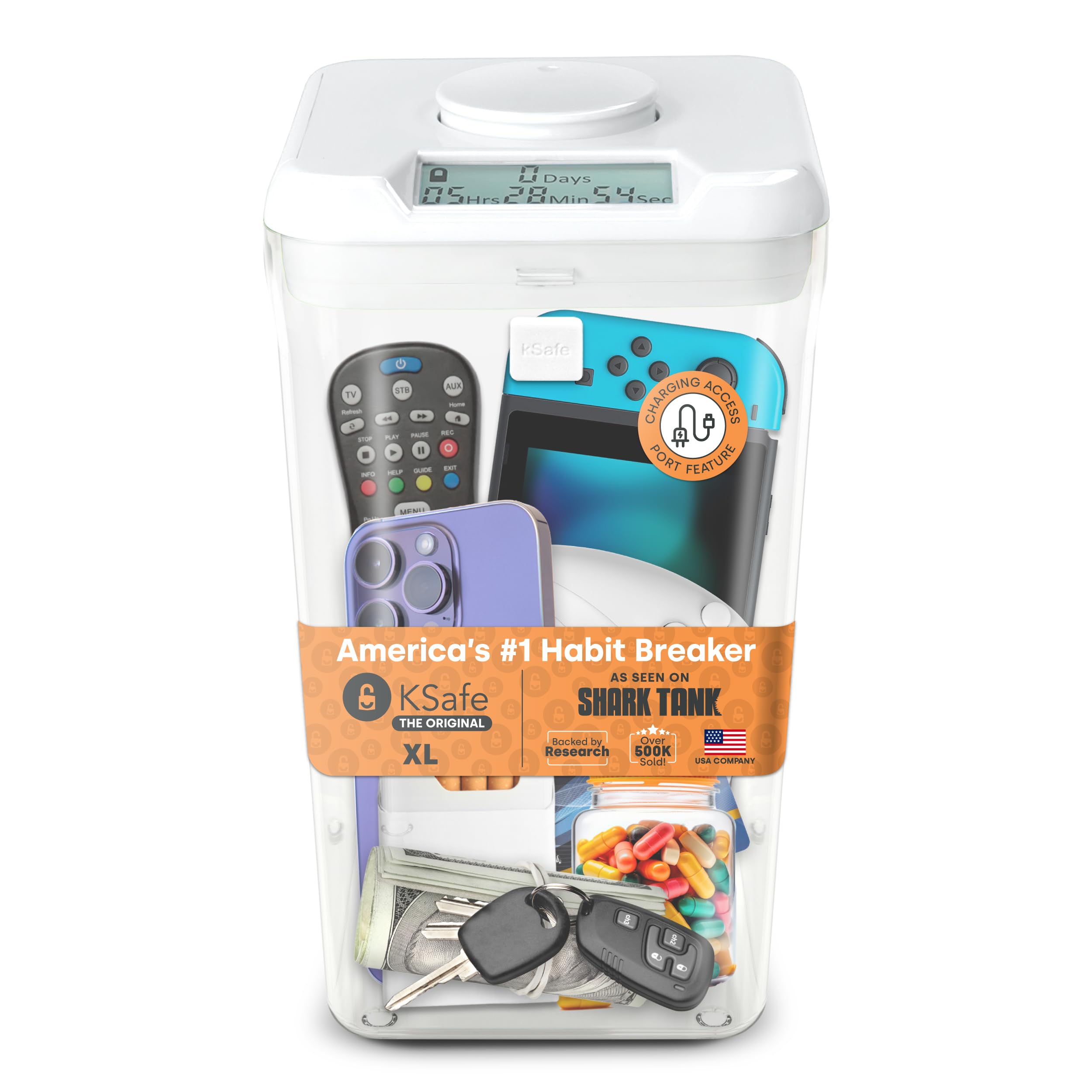 kSafe XL: Time Locking Container to limit drinking and other vices