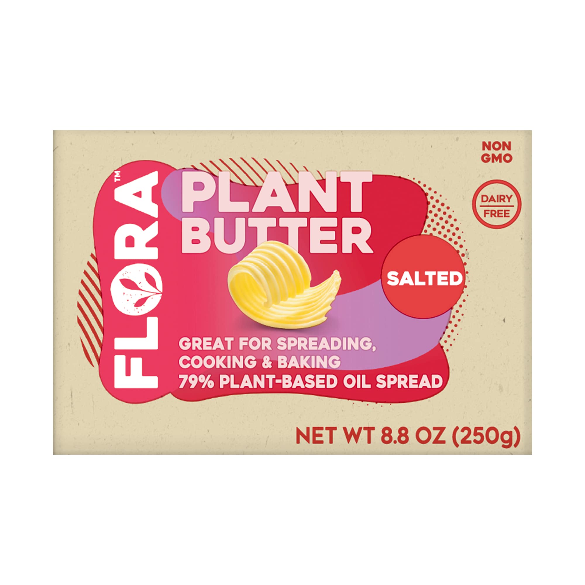 Amazon.com: Flora Vegan Plant Butter, Salted - 8oz Brick, 8 oz