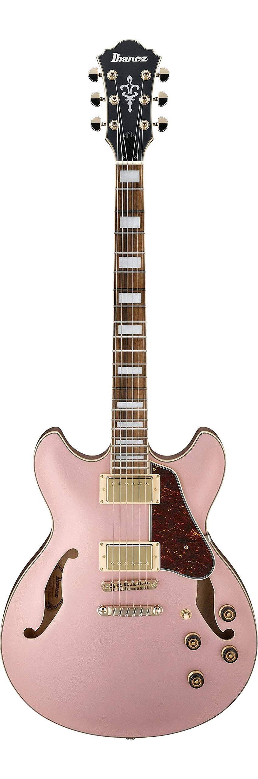 Amazon | Ibanez AS73G Rose Gold Metallic Flat セミアコギター