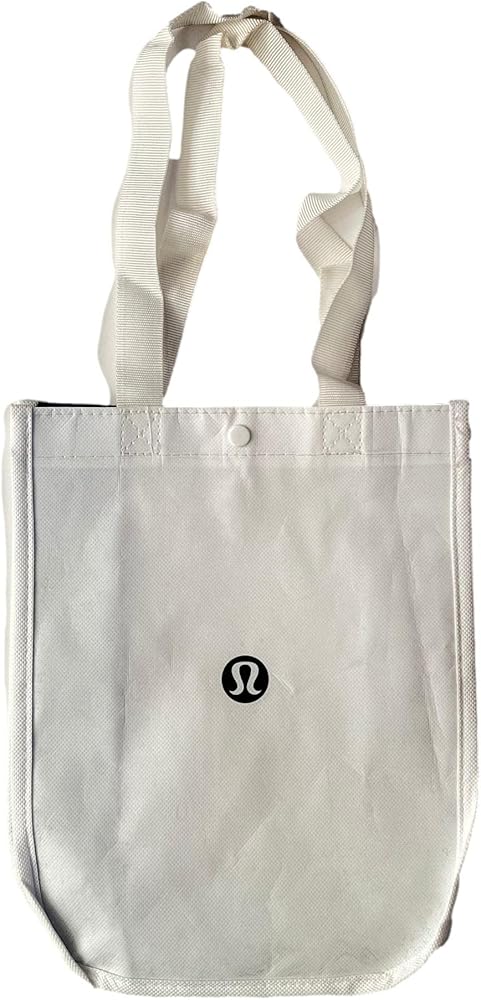 Amazon.com: Lululemon New White Shopping Lunch Gym Tote Bag Yoga