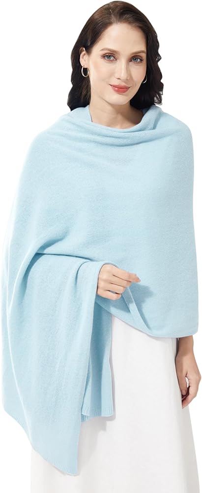 RYYOYY Luxury 100% Cashmere Wrap Soft Scarf Stole Knitted Shawl