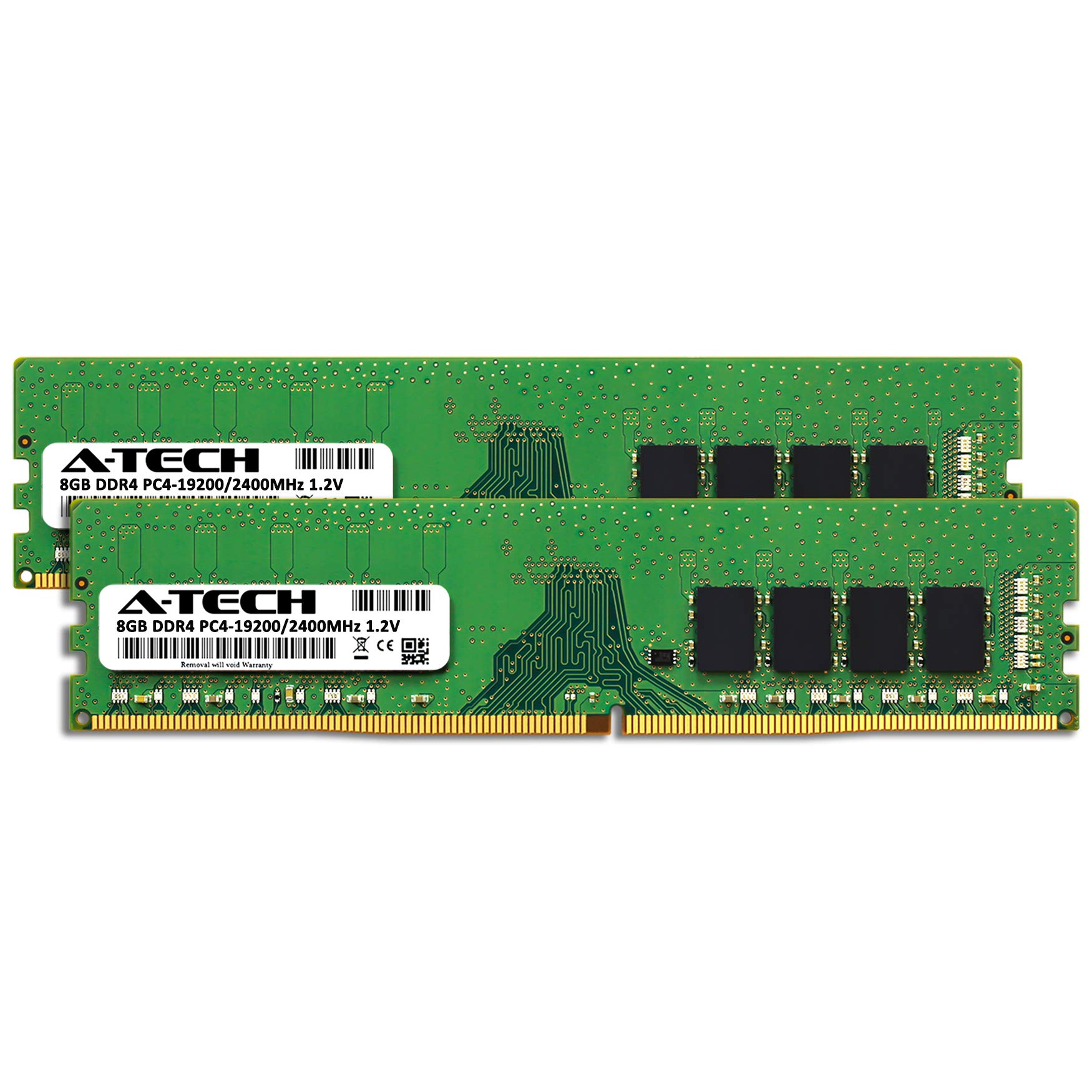 A-Tech 16GB (2x8GB) DDR4 2400 MHz UDIMM PC4-19200 (PC4-2400T) CL17
