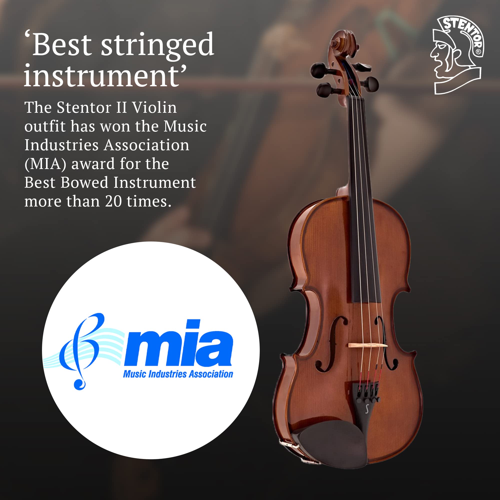 Amazon.co.jp: STENTOR (ステンター) バイオリンセット SV-180 1/8