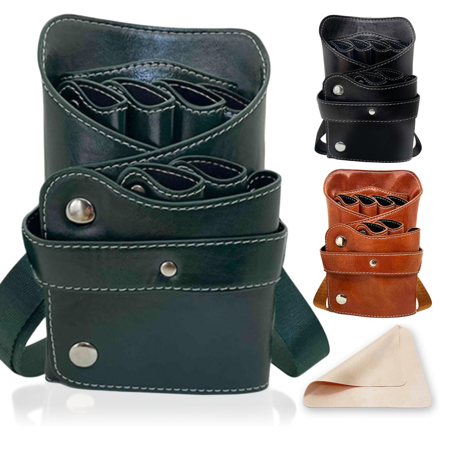 Amazon | シザーケース 美容師 6丁収納 腰掛け 肩掛け 軽量 お手入れ