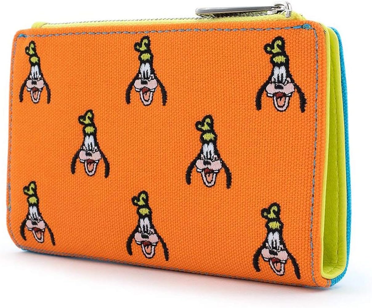 Amazon | Loungefly x ディズニー グーフィー刺繍キャンバスウォレット