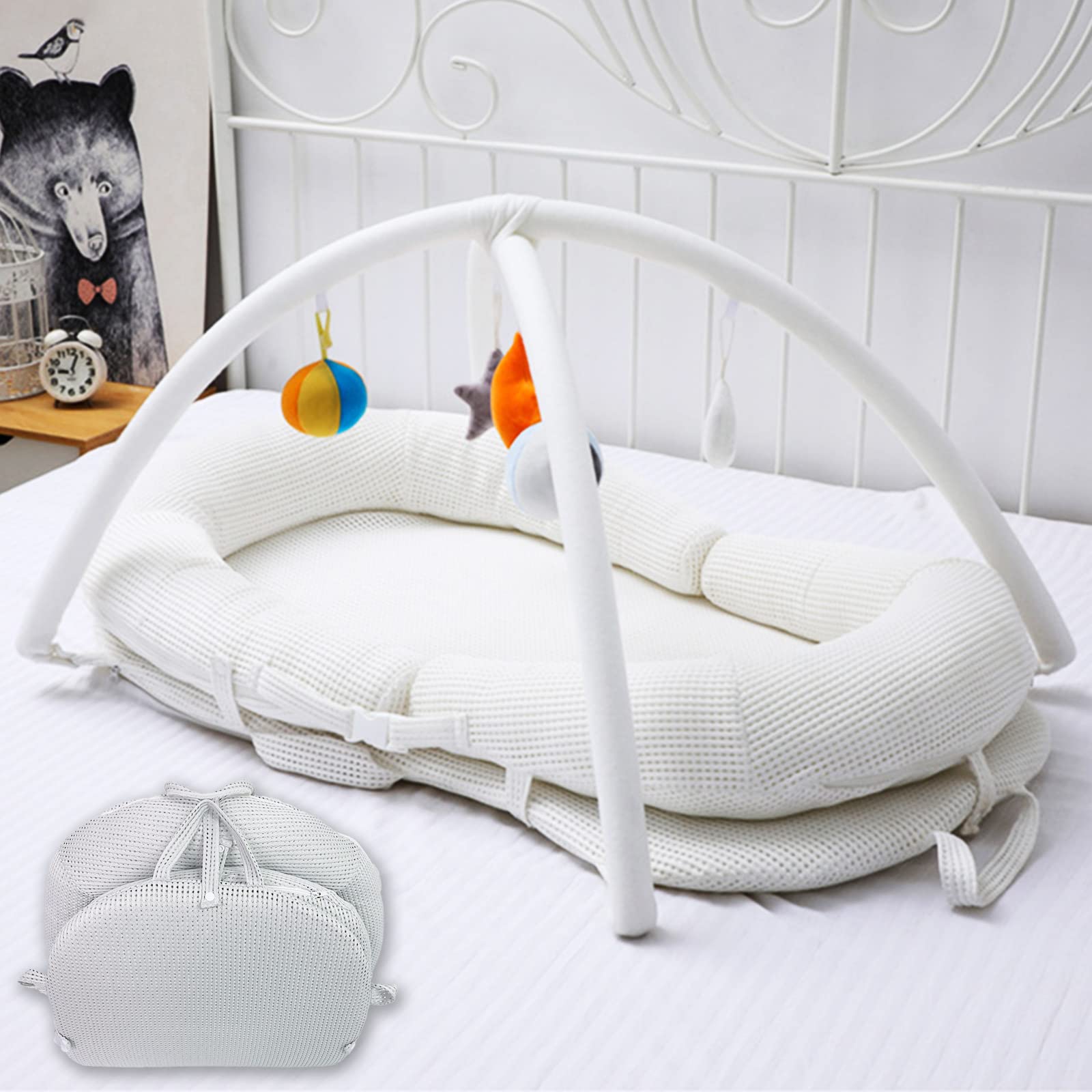 Amazon.co.jp: ONE STEP ベッドインベッド 新生児 折りたたみ おもちゃ