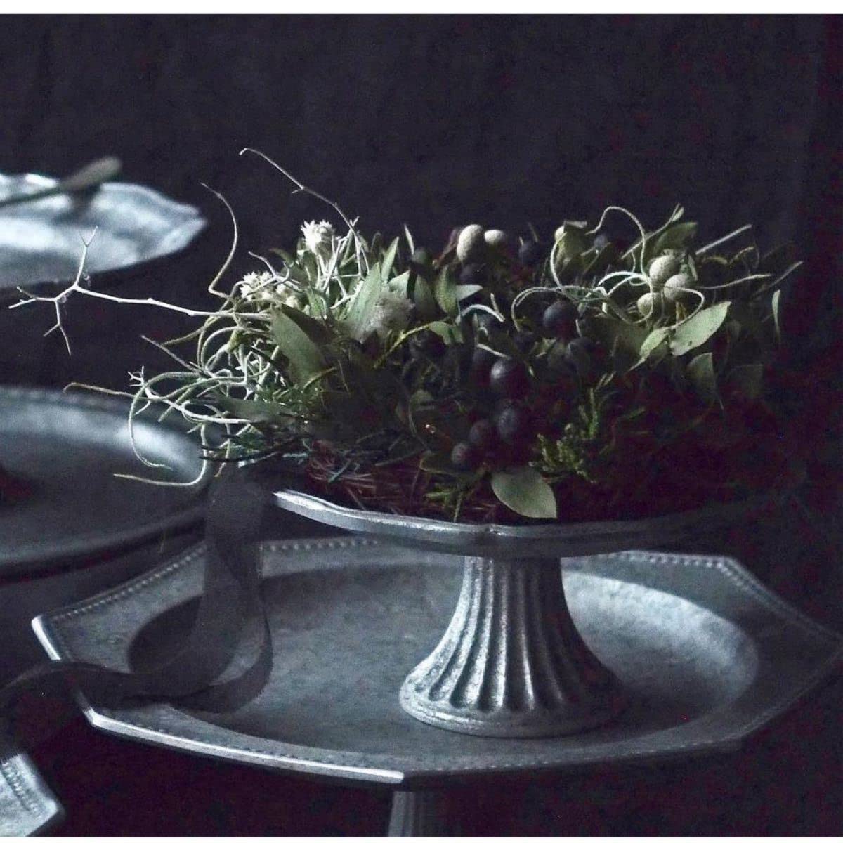 Amazon.co.jp: co+fe オクトゴナル アルミコンポート 花リム 皿 花リム