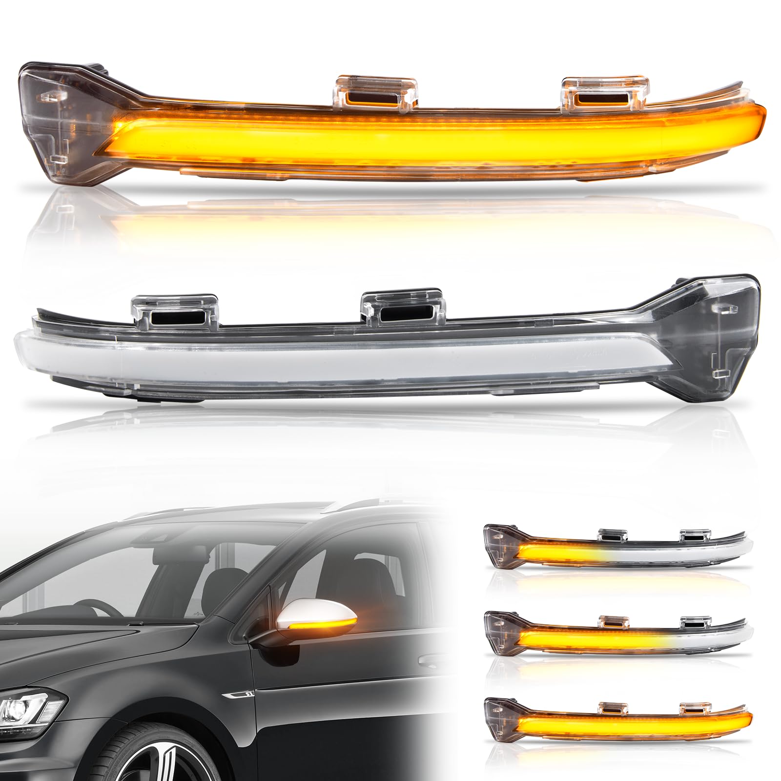 Amazon | POPMOTORZ ゴルフ7 7.5 LEDドアミラーシーケンシャル