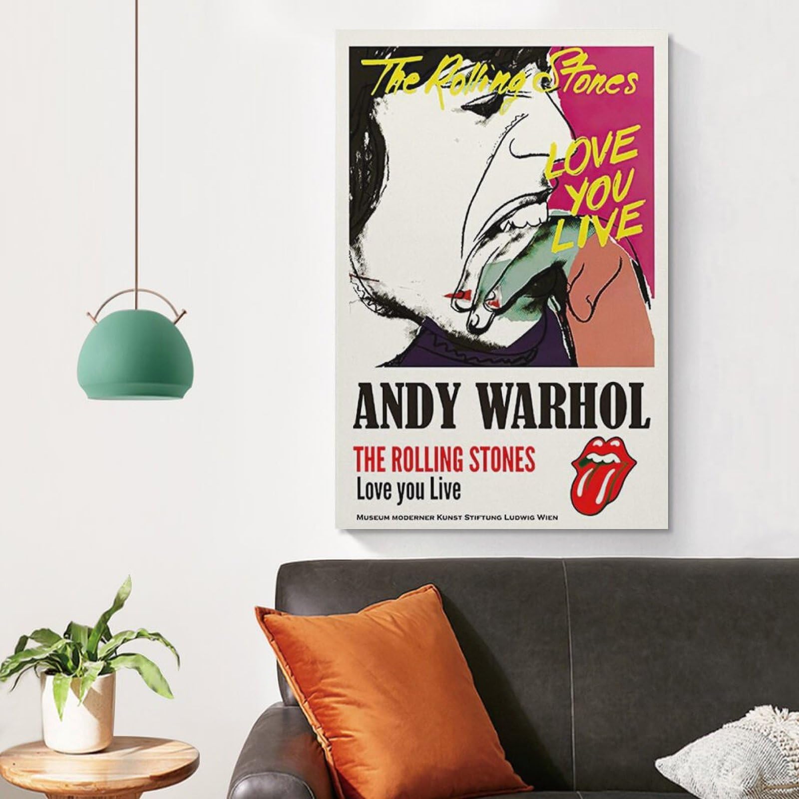Amazon.co.jp: アンディウォーホルローリングストーンズポスターアート