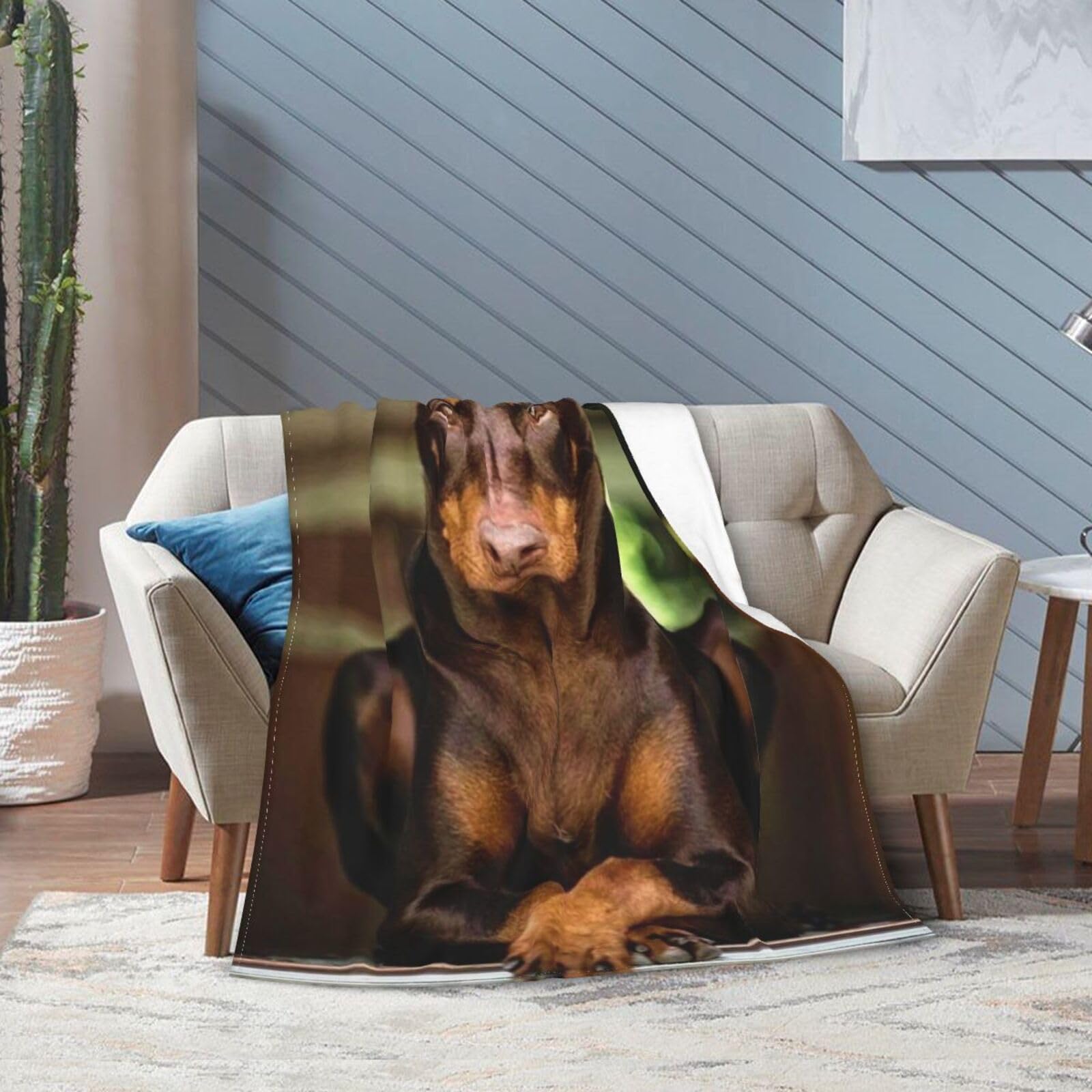 Amazon.com: Funny Doberman Warm Blanket, Super Soft Micro Fleece