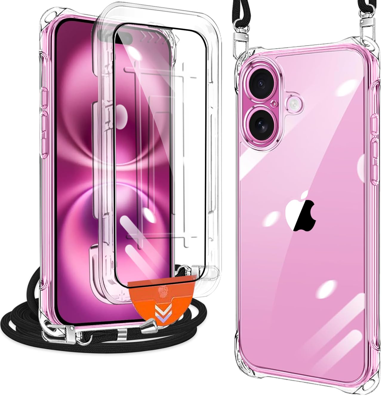 Amazon.co.jp: iPhone 16 用 ケース クリア [1枚ガラスフィルム付き