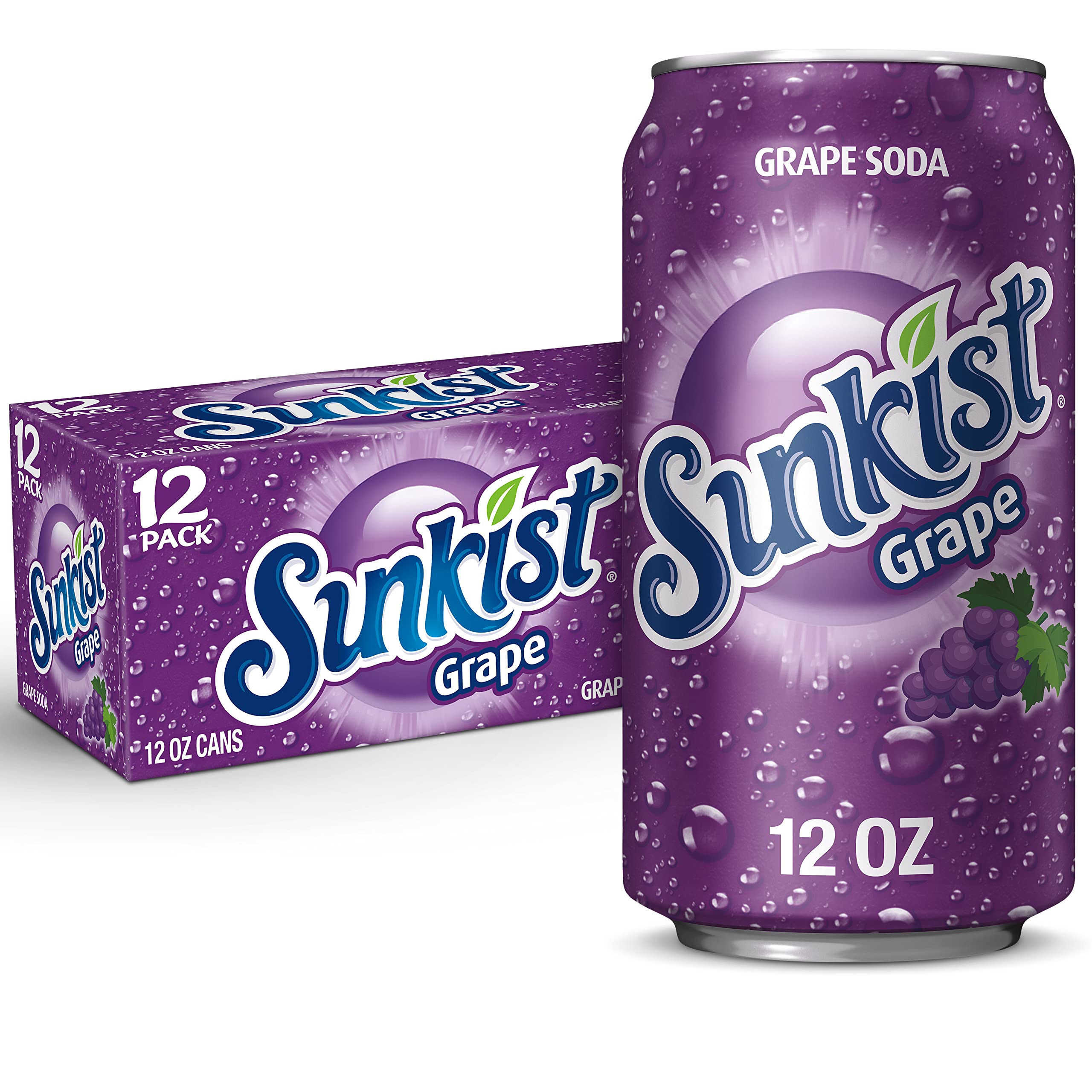 Amazon.com : Sunkist Grape Soda 12Oz 24/Cs : Grocery & Gourmet Food