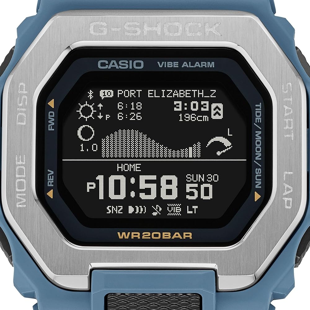 Amazon.com: Casio G-Shock G-Lide Ocean Blue Digital Surf Watch GBX
