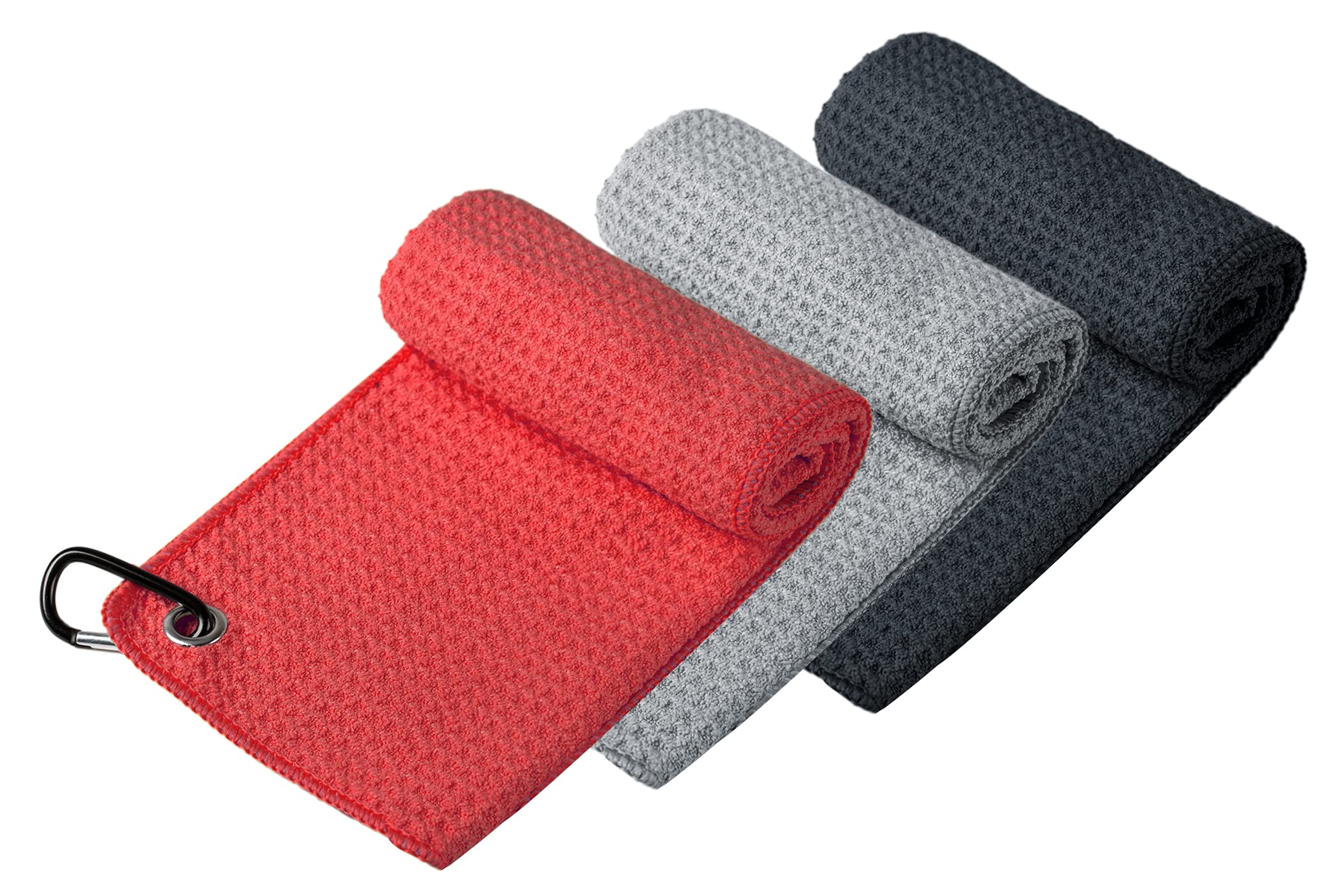 Amazon.co.jp: Handy Picksマイクロファイバーゴルフタオル(16インチ x