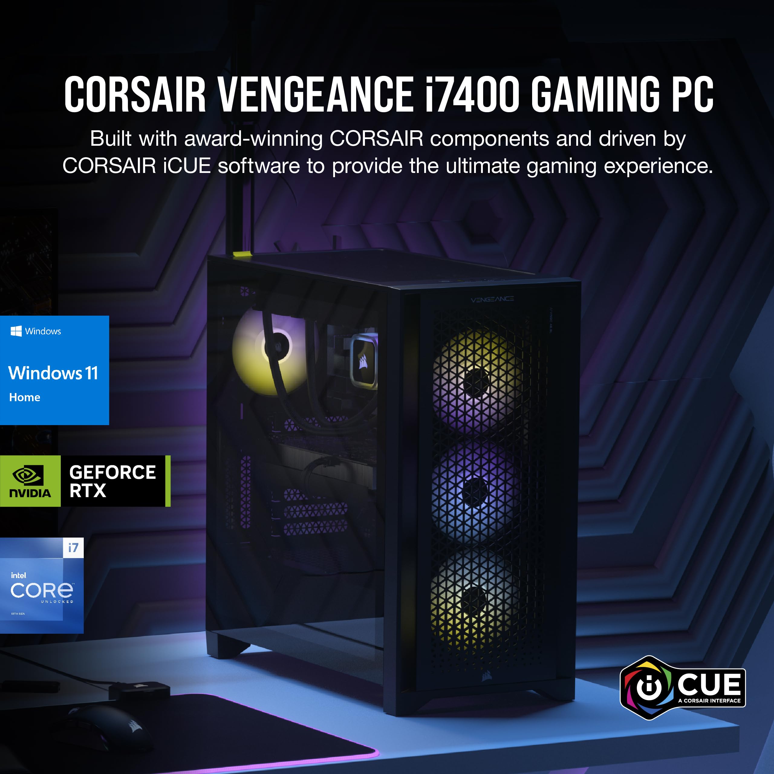 Amazon.com: Corsair Vengeance i7400 Series Gaming PC - Liquid