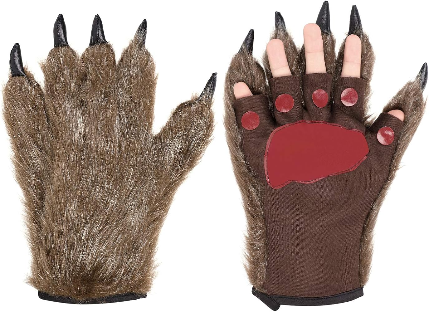 Amazon.com: Hairy Bear Paw Gloves Furry Animal Claw Gloves Faux