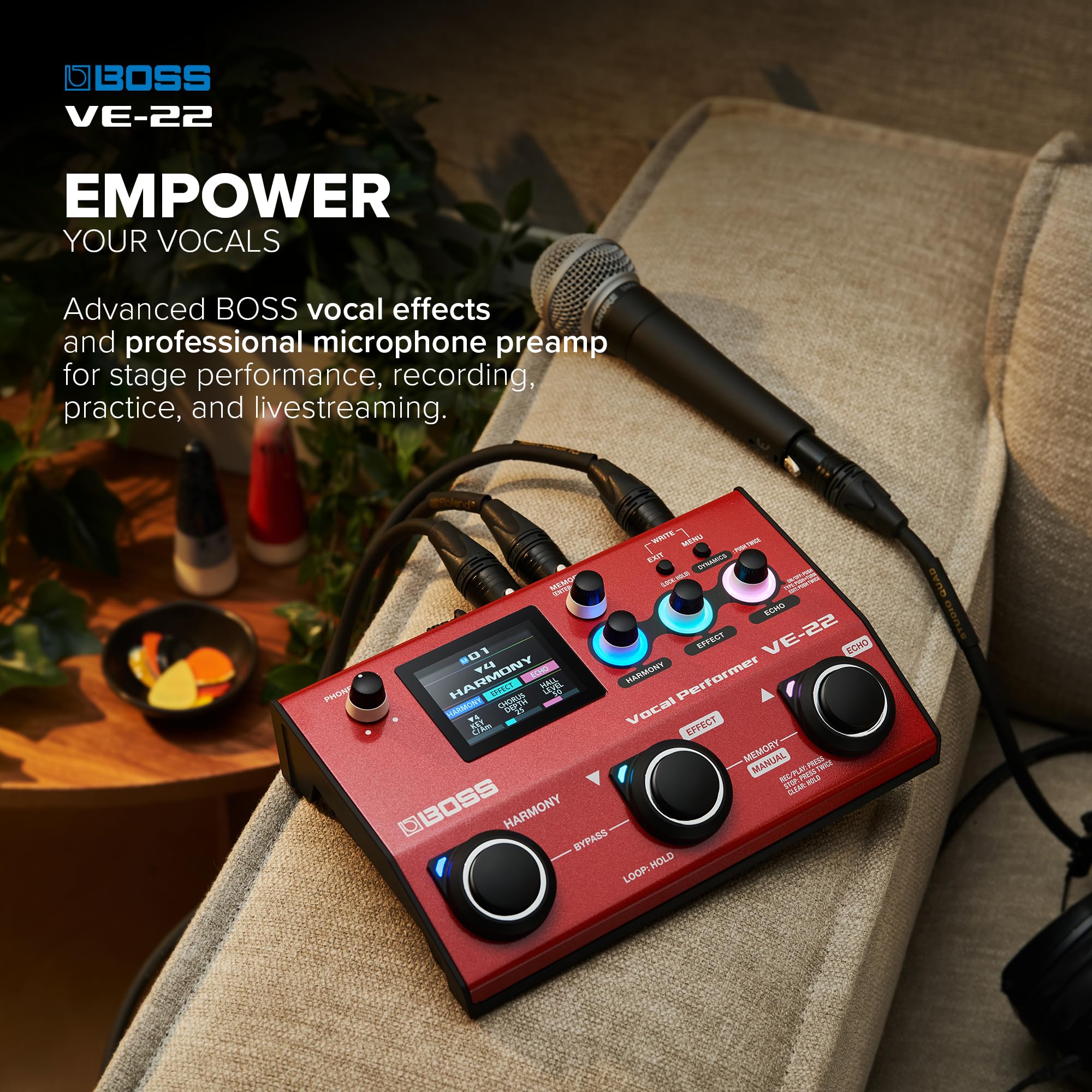 Amazon.co.jp: BOSS ボス VE-22 Vocal Performer ボーカルエフェクター