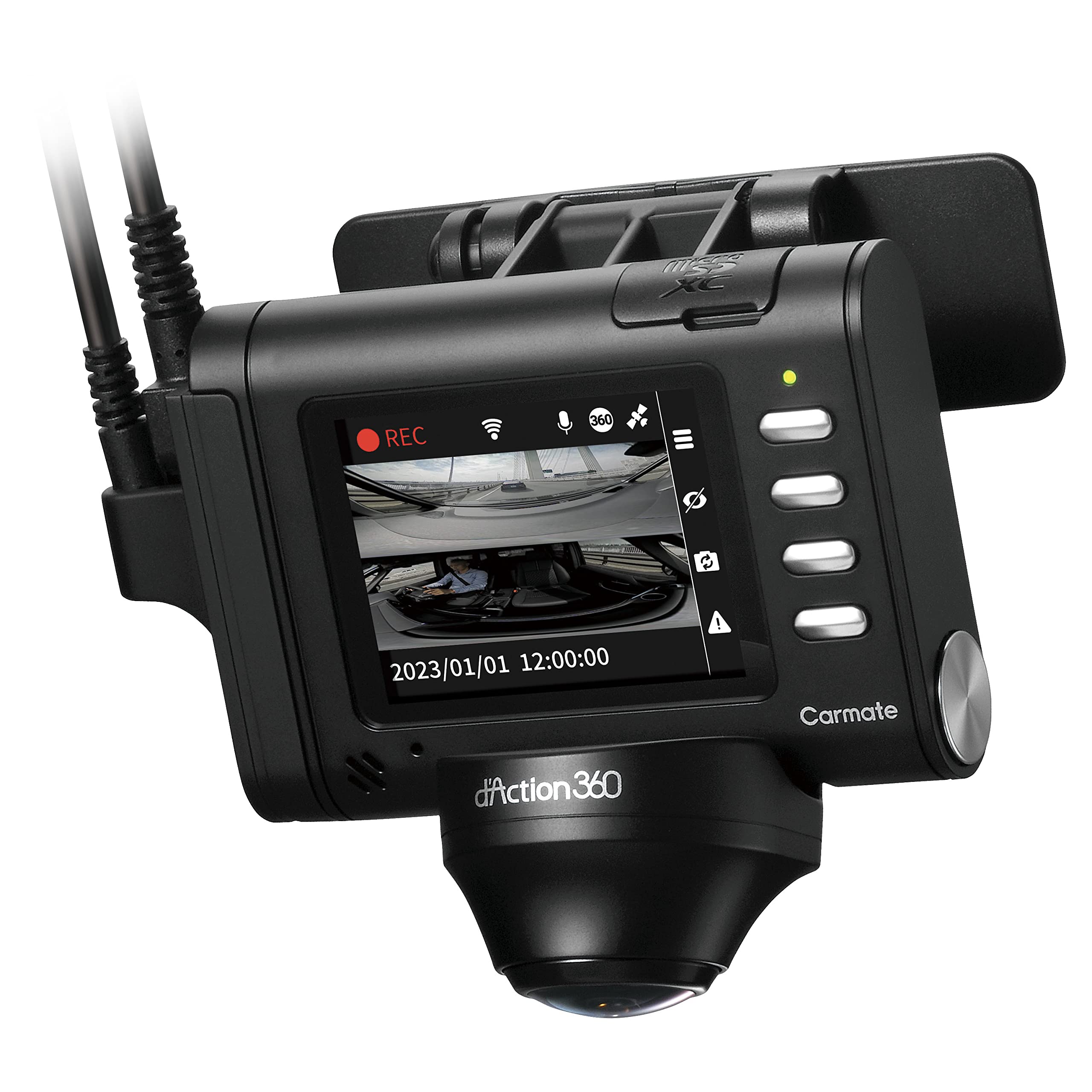 Amazon | カーメイト ドライブレコーダー 【 ARF 前後カメラ ・ 360度
