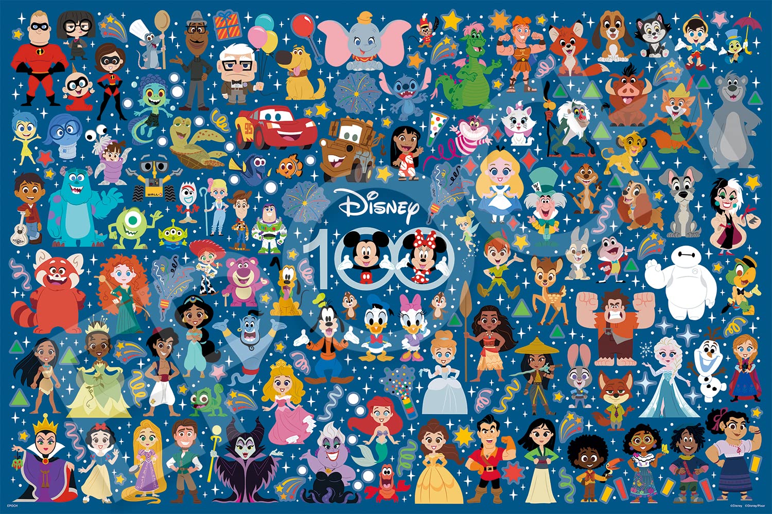 Amazon.com: EPOCH 97-701 Disney Cute Celebration Jigsaw Puzzle