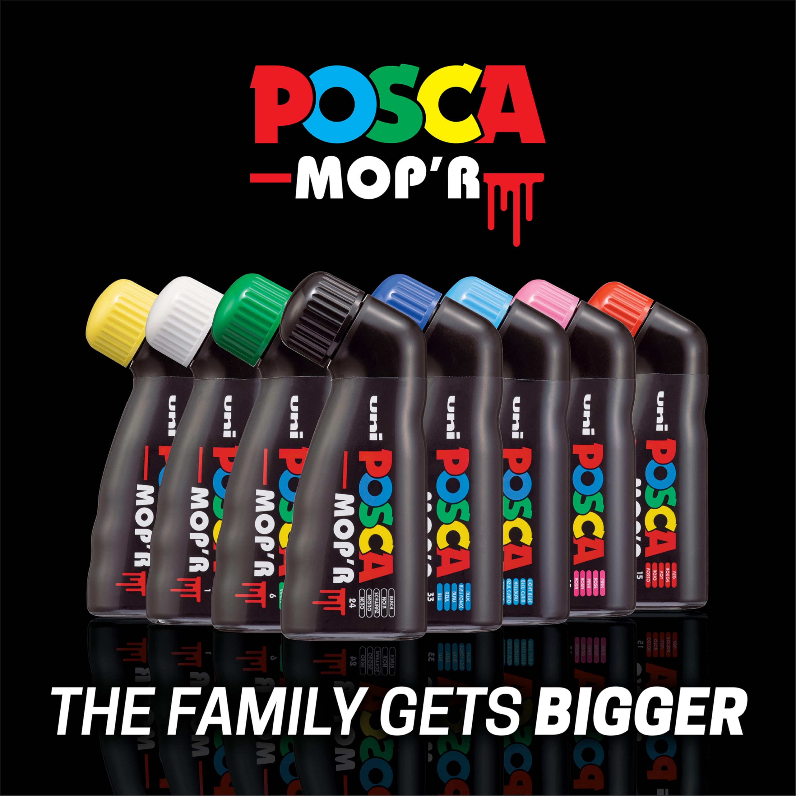 ポスカ POSCA MOP'R モッパー 極太 8色セット 日本未発売品 【公式通販】