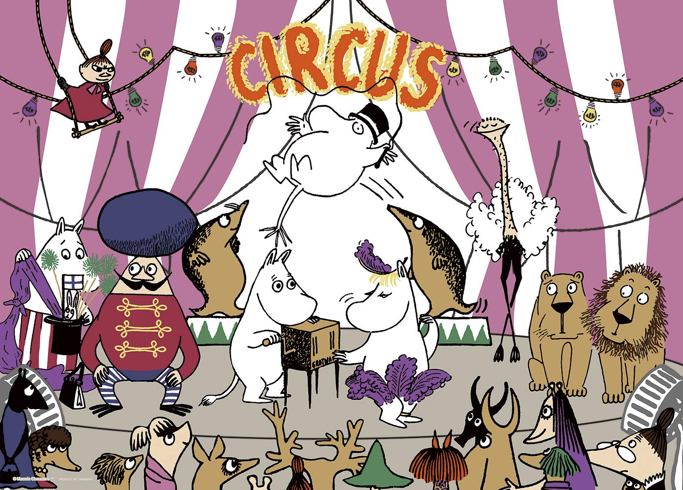 Amazon.co.jp: 500ピース ジグソーパズル ムーミン・サーカス (38x53cm