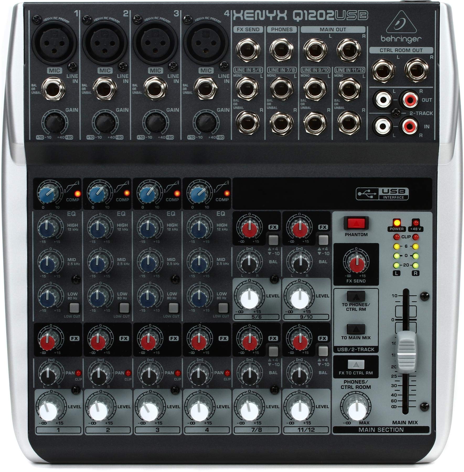 Amazon | Behringer q1202usbミキサー12-channel | ミキサー | 楽器
