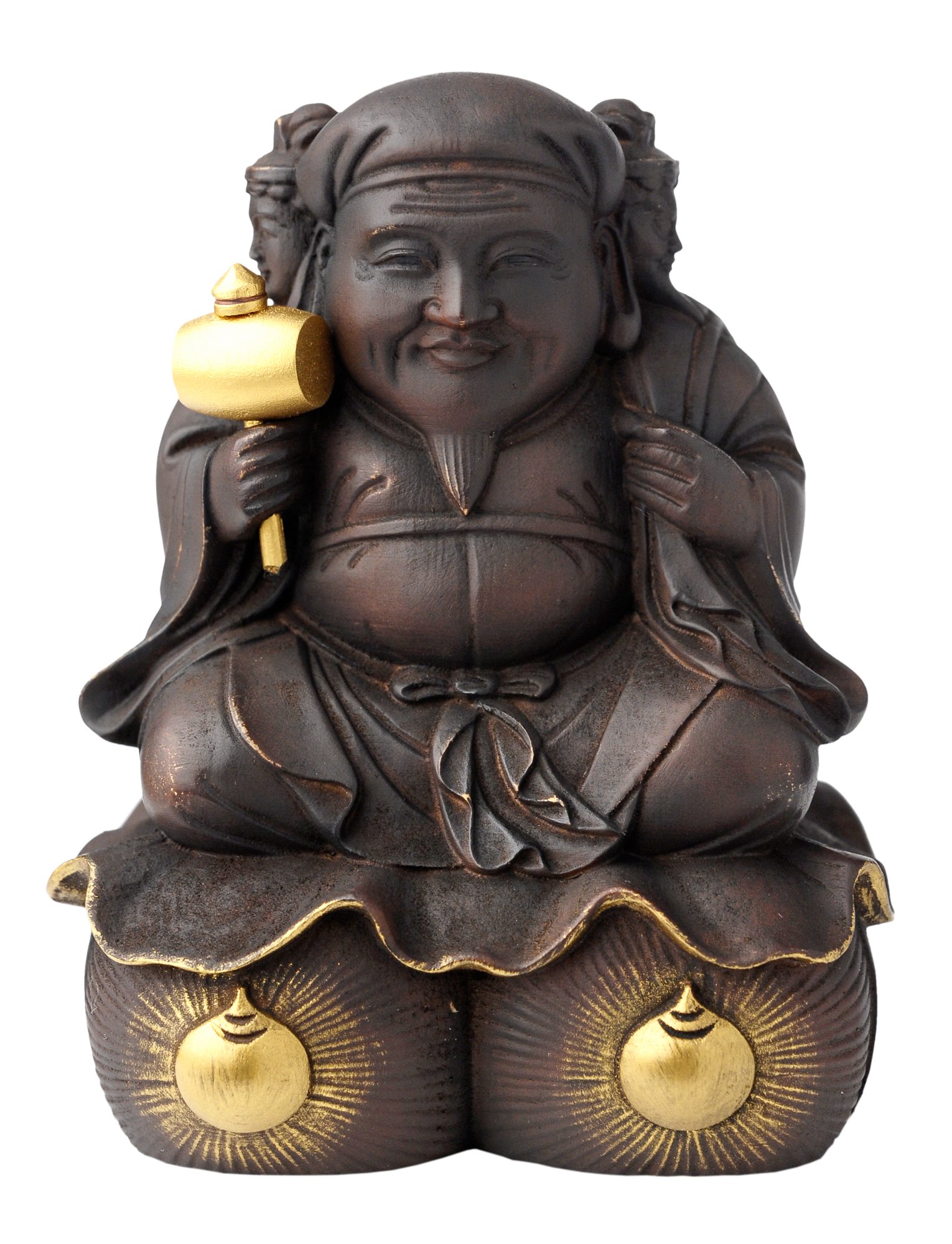 Amazon.co.jp: ≪圓徳院公認≫豊臣秀吉 三面大黒天 small（木製：桧